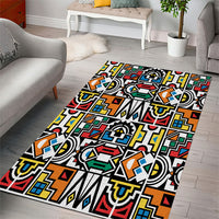African Geometric Ndebele Patterns Area Rug