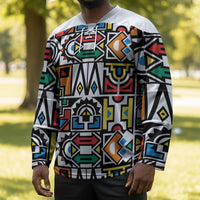 African Geometric Ndebele Patterns Hockey Jersey
