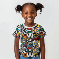 African Geometric Ndebele Patterns Kid T shirt