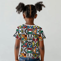 African Geometric Ndebele Patterns Kid T shirt