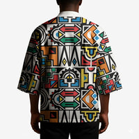 African Geometric Ndebele Patterns Kimono
