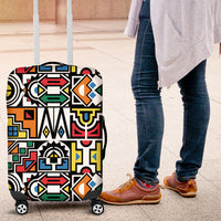 African Geometric Ndebele Patterns Luggage Cover