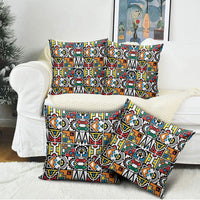 African Geometric Ndebele Patterns Pillow Cover