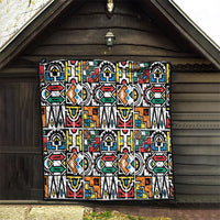 African Geometric Ndebele Patterns Quilt
