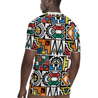 African Geometric Ndebele Patterns Rugby Jersey