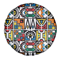 African Geometric Ndebele Patterns Spare Tire Cover