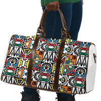 African Geometric Ndebele Patterns Travel Bag
