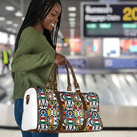 African Geometric Ndebele Patterns Travel Bag