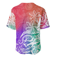 Polynesian Sunset Plumeria Baseball Jersey Pacific Island Tribal Blossom Style LT9 - Wonder Print Shop