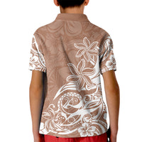 Polynesian Sunset Plumeria Kid Polo Shirt Pacific Island Tribal Nude Style - Wonder Print Shop