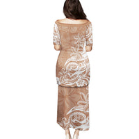 Polynesian Sunset Plumeria Puletasi Pacific Island Tribal Nude Style - Wonder Print Shop