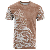 Polynesian Sunset Plumeria T Shirt Pacific Island Tribal Nude Style - Wonder Print Shop