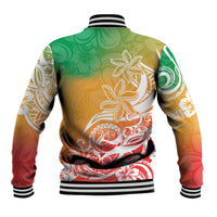 Polynesian Sunset Plumeria Baseball Jacket Pacific Island Tribal Reggae Style LT9 - Wonder Print Shop