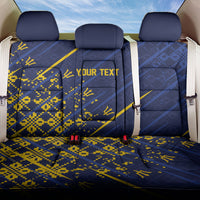 Caribbean Cricket Custom Barbados Back Car Seat Cover Blue Bajan Broken Trident