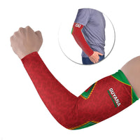 Caribbean Cricket Custom Guyana Arm Sleeves Warriors Rise Amazonian Geometry Motif