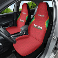 Caribbean Cricket Custom Guyana Car Seat Cover Warriors Rise Amazonian Geometry Motif