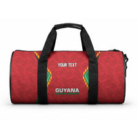 Caribbean Cricket Custom Guyana Duffle Bag Warriors Rise Amazonian Geometry Motif