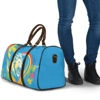 Caribbean Cricket Custom Saint Lucia Travel Bag Kite'y Enspiwe'w Hibiscus Flowers Edition