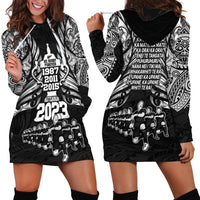 New Zealand Rugby Hoodie Dress Black Haka Dance With NZ Champions History - Wonder Print Shop