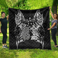 New Zealand Rugby Quilt Black Haka Dance With NZ Champions History - Wonder Print Shop
