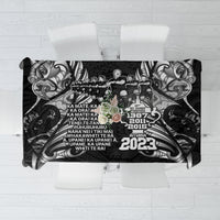 New Zealand Rugby Tablecloth Black Haka Dance With NZ Champions History - Wonder Print Shop