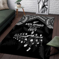 NZ Rugby Area Rug Kapa Opango Maori Haka With Years of The All Black Champions LT9 - Wonder Print Shop