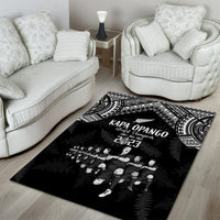 NZ Rugby Area Rug Kapa Opango Maori Haka With Years of The All Black Champions LT9 - Wonder Print Shop