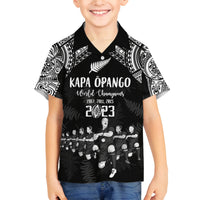 NZ Rugby Family Matching Puletasi Dress and Hawaiian Shirt Kapa Opango Maori Haka With Years of The All Black Champions - Wonder Print Shop