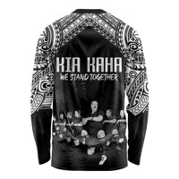 NZ Rugby Long Sleeve Shirt Kapa Opango Maori Haka With Years of The All Black Champions - Wonder Print Shop