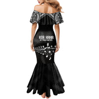 NZ Rugby Mermaid Dress Kapa Opango Maori Haka With Years of The All Black Champions - Wonder Print Shop