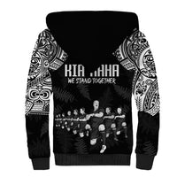 NZ Rugby Sherpa Hoodie Kapa Opango Maori Haka With Years of The All Black Champions - Wonder Print Shop