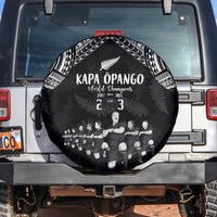 NZ Rugby Spare Tire Cover Kapa Opango Maori Haka With Years of The All Black Champions - Wonder Print Shop