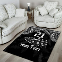 Custom NZ Rugby Area Rug Kapa Opango Maori Haka With Years of The All Black Champions LT9 - Wonder Print Shop