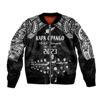 Custom NZ Rugby Bomber Jacket Kapa Opango Maori Haka With Years of The All Black Champions LT9 - Wonder Print Shop
