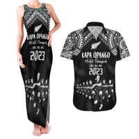 Custom NZ Rugby Couples Matching Tank Maxi Dress and Hawaiian Shirt Kapa Opango Maori Haka With Years of The All Black Champions LT9 - Wonder Print Shop