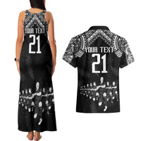 Custom NZ Rugby Couples Matching Tank Maxi Dress and Hawaiian Shirt Kapa Opango Maori Haka With Years of The All Black Champions LT9 - Wonder Print Shop