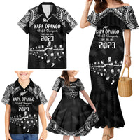 Custom NZ Rugby Family Matching Mermaid Dress and Hawaiian Shirt Kapa Opango Maori Haka With Years of The All Black Champions LT9 - Wonder Print Shop