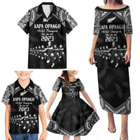 Custom NZ Rugby Family Matching Puletasi Dress and Hawaiian Shirt Kapa Opango Maori Haka With Years of The All Black Champions - Wonder Print Shop