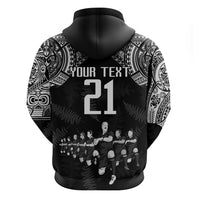 Custom NZ Rugby Hoodie Kapa Opango Maori Haka With Years of The All Black Champions - Wonder Print Shop