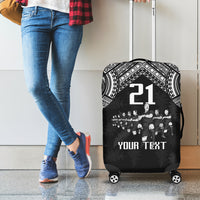 Custom NZ Rugby Luggage Cover Kapa Opango Maori Haka With Years of The All Black Champions - Wonder Print Shop