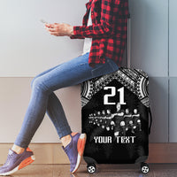 Custom NZ Rugby Luggage Cover Kapa Opango Maori Haka With Years of The All Black Champions - Wonder Print Shop