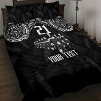 Custom NZ Rugby Quilt Bed Set Kapa Opango Maori Haka With Years of The All Black Champions - Wonder Print Shop