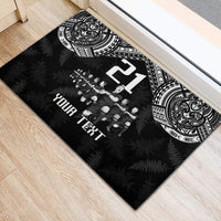 Custom NZ Rugby Rubber Doormat Kapa Opango Maori Haka With Years of The All Black Champions - Wonder Print Shop