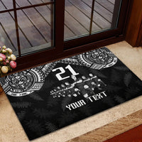Custom NZ Rugby Rubber Doormat Kapa Opango Maori Haka With Years of The All Black Champions - Wonder Print Shop