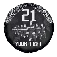 Custom NZ Rugby Spare Tire Cover Kapa Opango Maori Haka With Years of The All Black Champions - Wonder Print Shop