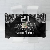 Custom NZ Rugby Tablecloth Kapa Opango Maori Haka With Years of The All Black Champions - Wonder Print Shop