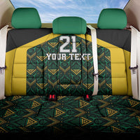 Jamaica Football Custom Back Car Seat Cover Black Ethnic Motifs LT9 - Wonder Print Shop