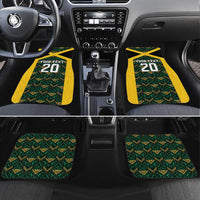 Jamaica Football Custom Car Mats Black Ethnic Motifs LT9 - Wonder Print Shop