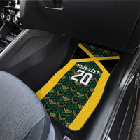 Jamaica Football Custom Car Mats Black Ethnic Motifs LT9 - Wonder Print Shop
