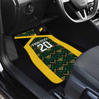 Jamaica Football Custom Car Mats Black Ethnic Motifs LT9 - Wonder Print Shop